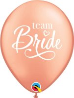 11" Team Bride Latex Balloons 6pk