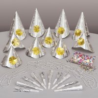 New Years Party Kit for 10 - SILVER