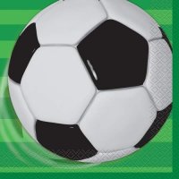 (image for) 3D Soccer Lunch Napkins 16pk