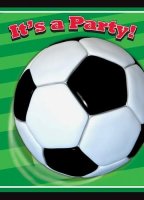 (image for) 3D Soccer Party Invitations 8pk