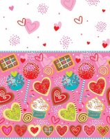 Sweet Valentine Plastic Tablecover