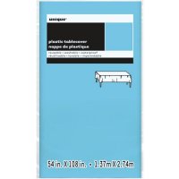 Powder Blue Rectangle Plastic Tablecover