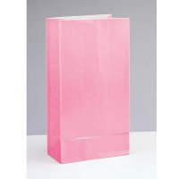 (image for) Pastel Pink Paper Party Bag 12pk