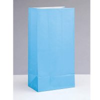 (image for) Baby Blue Paper Party Bag 12pk