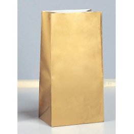 (image for) Gold Metallic Paper Party Bag 10pk