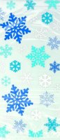 (image for) Blue Snowflakes Cello Bags x20