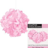 (image for) 9" Lovely Pink Puff Tissue Decoration 3pk