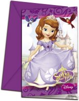 (image for) Sofia The First Invites And Envelopes x6