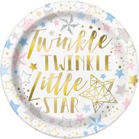 (image for) Twinkle Twinkle Little Star Paper Plates 8pk