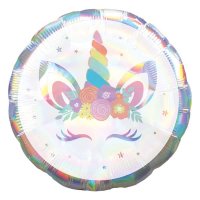 (image for) 18" Unicorn Party Iridescent Foil Balloons