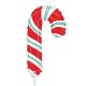 (image for) 14" Red & White Candy Cane Mini Shape