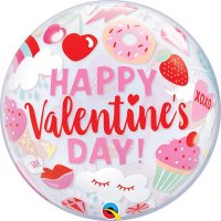 22" Everything Valentines Single Bubble Balloons