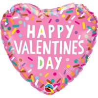 18" Happy Valentines Day Sprinkles Foil Balloons