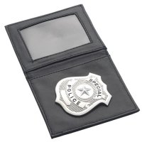 Police Badge In Silver Wallet
