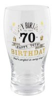 70th Birthday Pint Glass