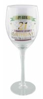 21st Birthday Girl Wine Glass