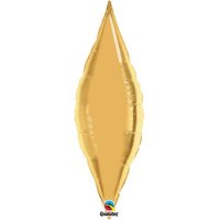 (image for) 13" Metallic Gold Taper Air Fill Foil Balloon