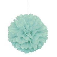 (image for) 16" Mint Green Puff Tissue Decoration