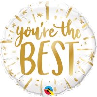(image for) 18" Gold You're The Best Foil Balloons