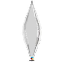 (image for) 38" Silver Taper Foil Balloon