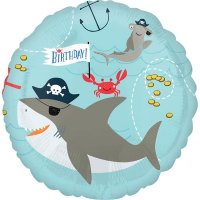 (image for) 18" Ahoy Birthday Foil Balloons