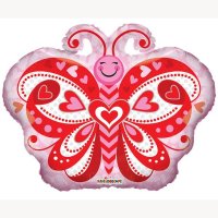 18" Butterfly Hearts Shape Balloons