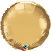 18" Chrome Gold Round Foil Balloon