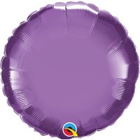 (image for) 18" Chrome Purple Round Foil Balloons
