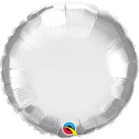 (image for) 18" Chrome Silver Round Foil Balloons