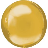 (image for) 21" Gold Jumbo Orbz Foil Balloons 3pk