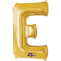 Anagram Gold Letter E Shape Balloons