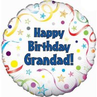 18" Happy Birthday Grandad Foil Balloons