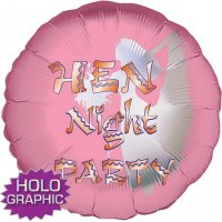 18" Hen Night Bride Foil Balloon