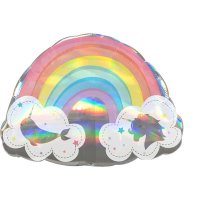 Magical Rainbow Holographic Supershape Balloons