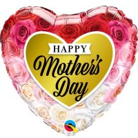 18" Happy Mothers Day Roses Foil Balloons