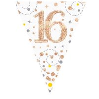 (image for) Happy 16th Birthday Sparkling Fizz Party Bunting