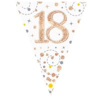 (image for) Happy 18th Birthday Sparkling Fizz Party Bunting