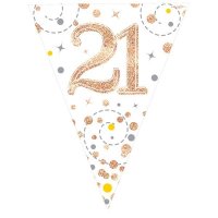 Happy 21st Birthday Sparkling Fizz Party Bunting