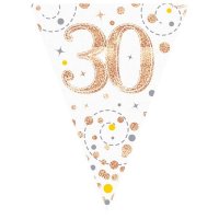 Happy 30th Birthday Sparkling Fizz Party Bunting