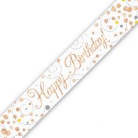 (image for) Sparkling Fizz Happy Birthday Holographic Banner