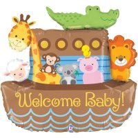 Noah's Ark Welcome Baby Supershape Balloons