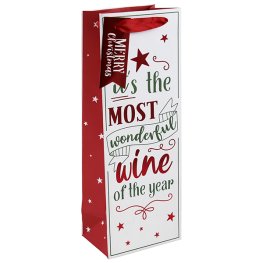 (image for) Most Wonderful Wine Bottle Gift Bags