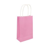 (image for) Baby Pink Paper Party Gift Bags 24pk