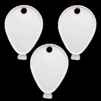 (image for) Balloon Shaped Weights White x100
