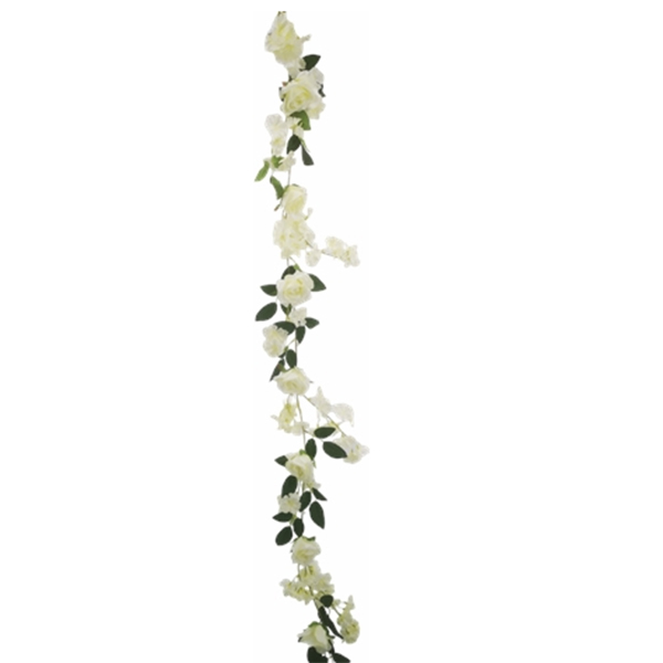 (image for) Ivory Rose & Hydrangea Garland