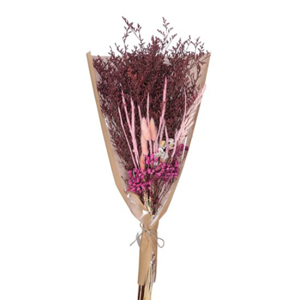 (image for) Pink And Fuchsia Large Mixed Dried Flower Bouquet