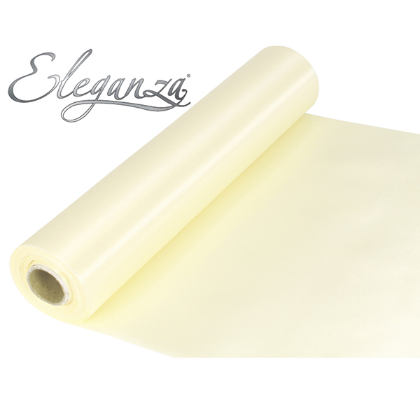 (image for) Eleganza Ivory Satin Fabric 29cm x 20m