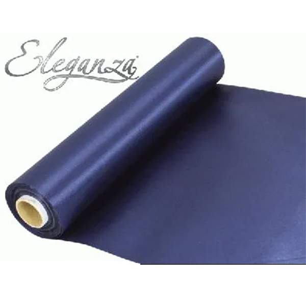 (image for) Eleganza Navy Blue Satin Fabric 29cm x 20m