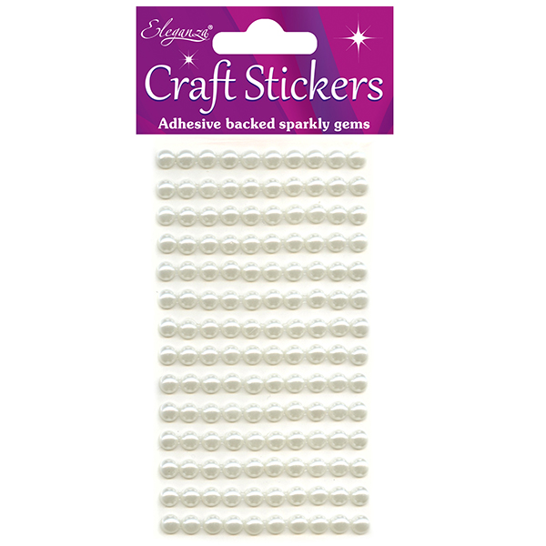 (image for) Pearls Ivory Craft Stickers x140