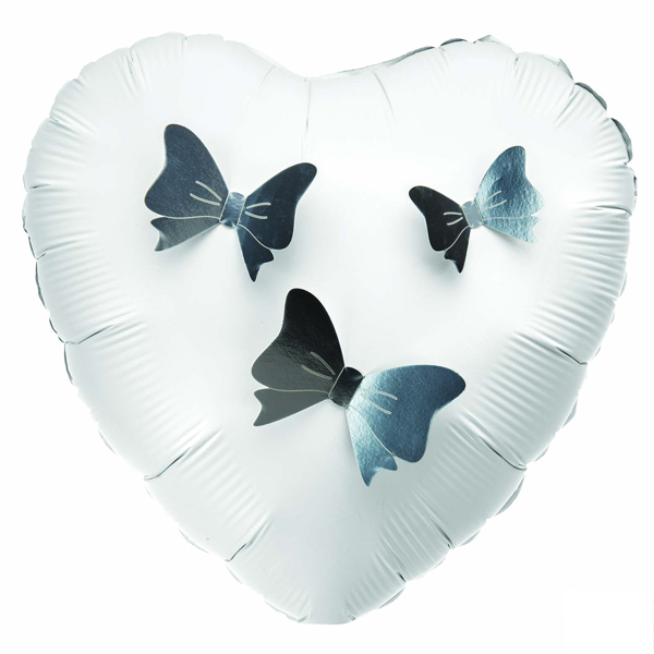 3D Silver Adhesive Bows 12 Pack